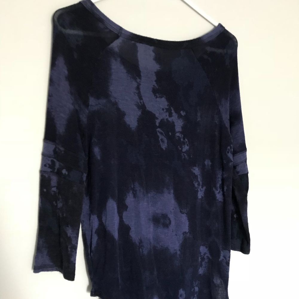 Indigo and Purple Long Sleeve Shirt